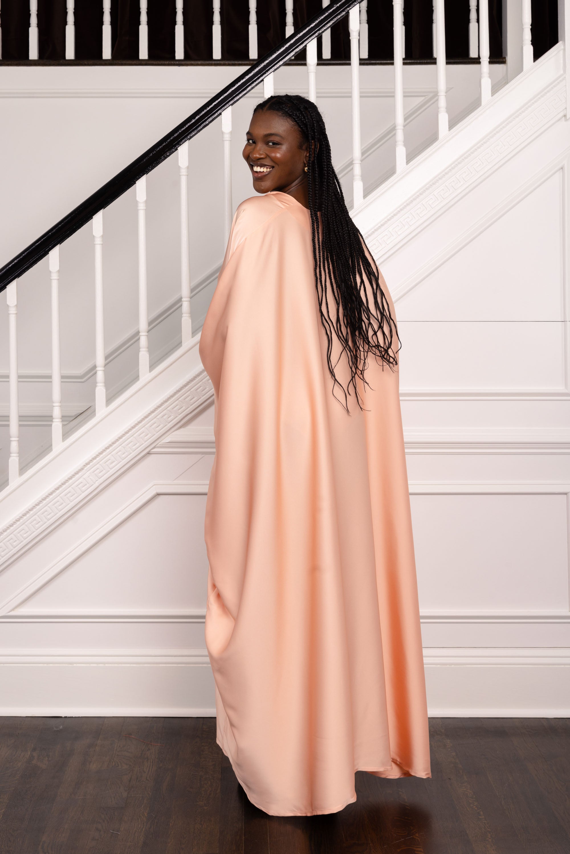 Dianna Singh The Classic Caftan in Peach Rose