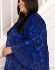 Dianna Singh The Swing Dress in Cobalt Jacquard