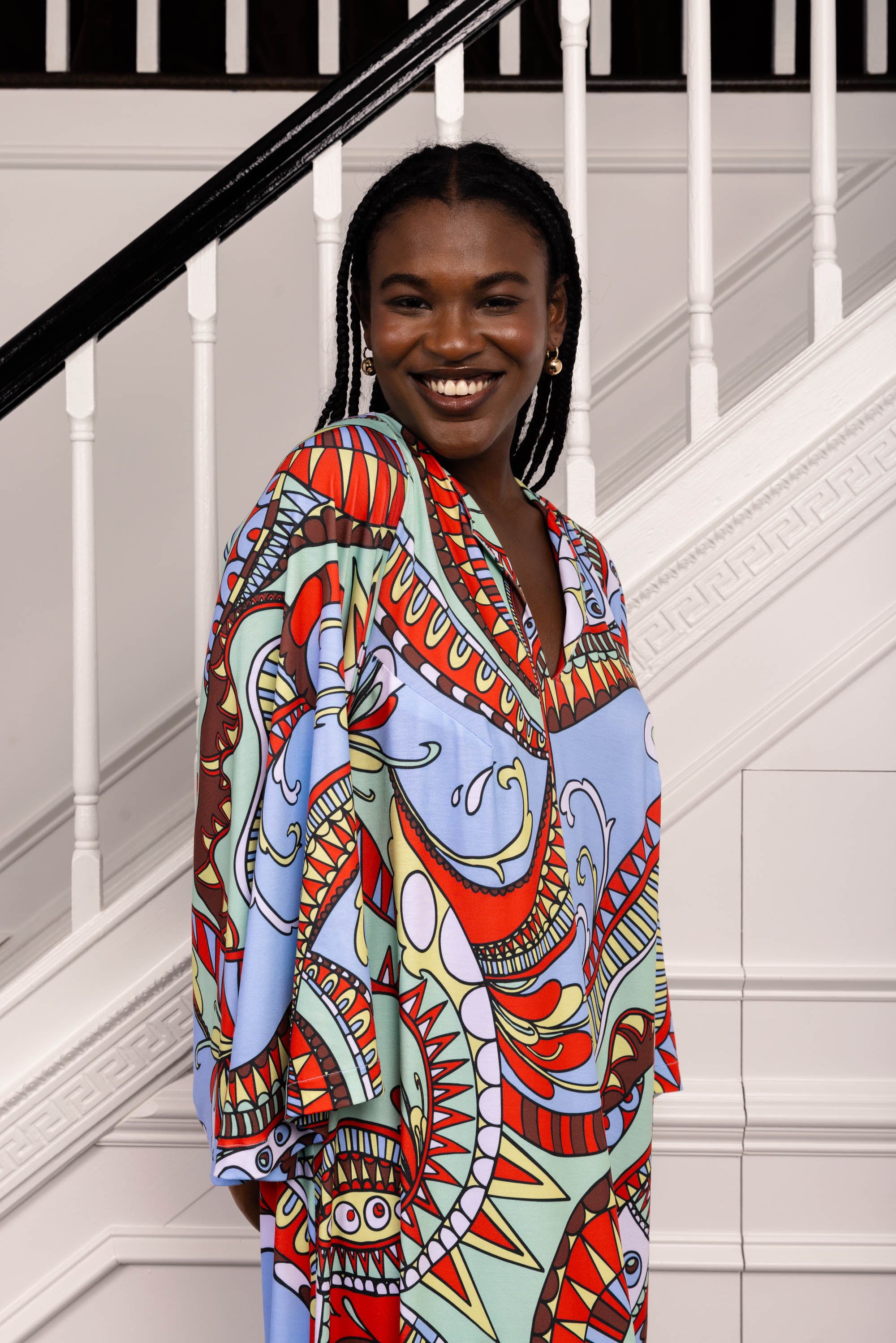 Dianna Singh The Swing Dress in Fancy Jersey